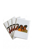 Contemporary Sisterhood & Women Empowerment Greeting Card Set