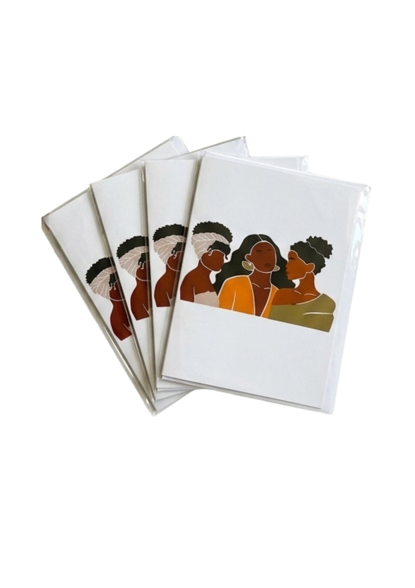 Contemporary Sisterhood & Women Empowerment Greeting Card Set